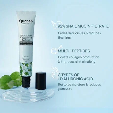 Quench 92� Snail Mucin Collagen Boost Eye Serum pic 2