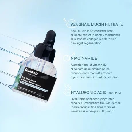Quench 96� Snail Mucin Collagen Boost Serum pic 2