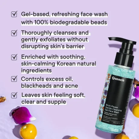 Quench Birch Juice Gentle Cleansing Gel Face Wash pic 2