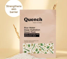 Quench Ceramides Rice Water Deep Hydration Sheet Mask