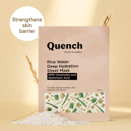 Quench Ceramides Rice Water Deep Hydration Sheet Mask pic 1