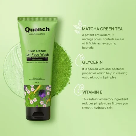 Quench Matcha Skin Detox Gel Face Wash pic 3