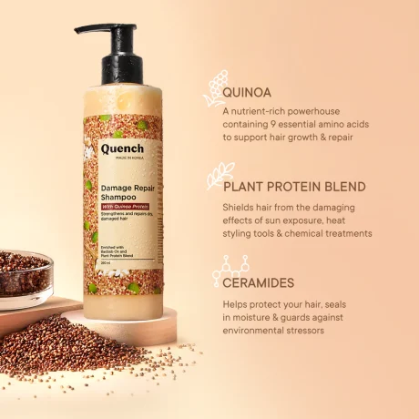 Quench Quinoa Damage Repair Hair Shampoo pic 2