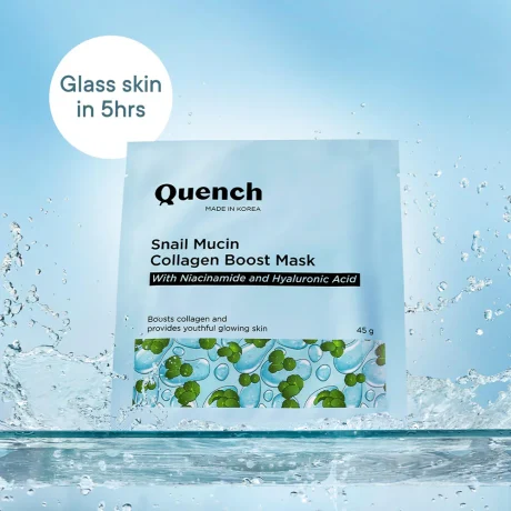Quench Snail Mucin Collagen Boost Sheet Mask pic 1