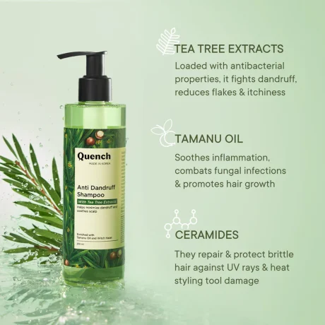 Quench Tea Tree Anti Dandruff Shampoo pic 2